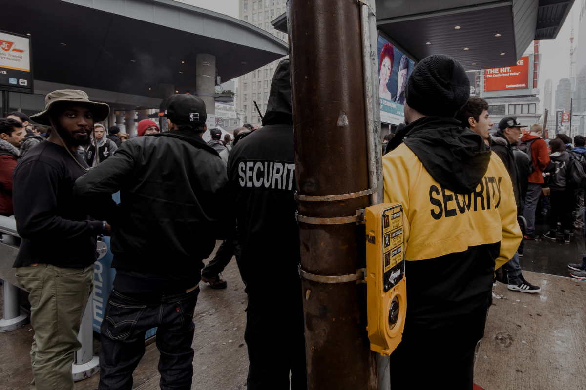 Different types of security guards including armed guard services, mobile security patrol, and event security providers.